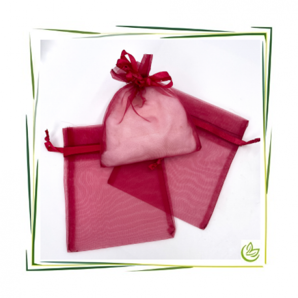 Organza Beutel Burgundy (12x15cm)